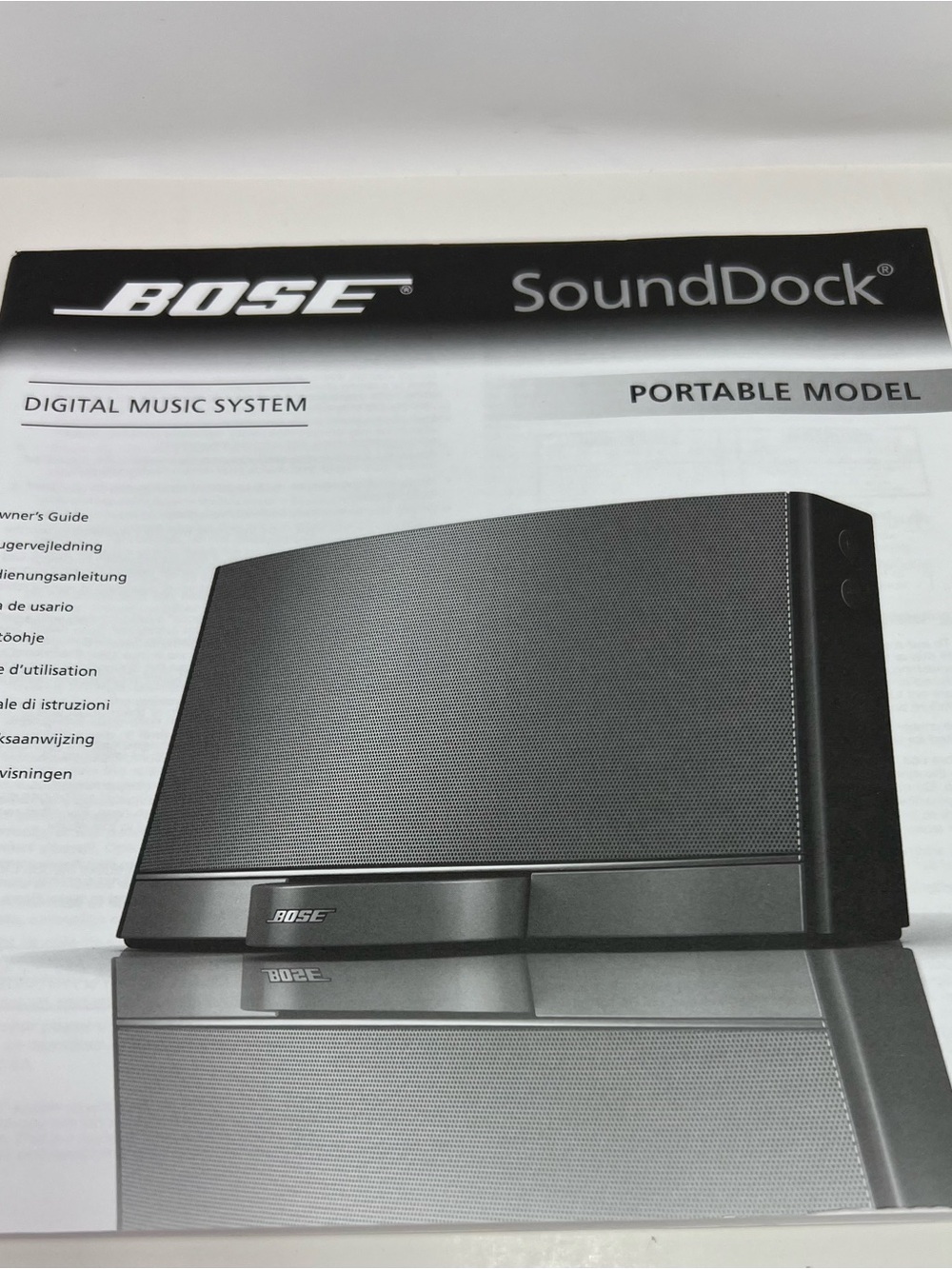 Manual Only - Bose Sound Dock Portable Digital Music System Owner's Guide Only